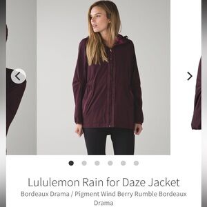 lululemon athletica Bordeaux Drama Women's Jacket | Size 10